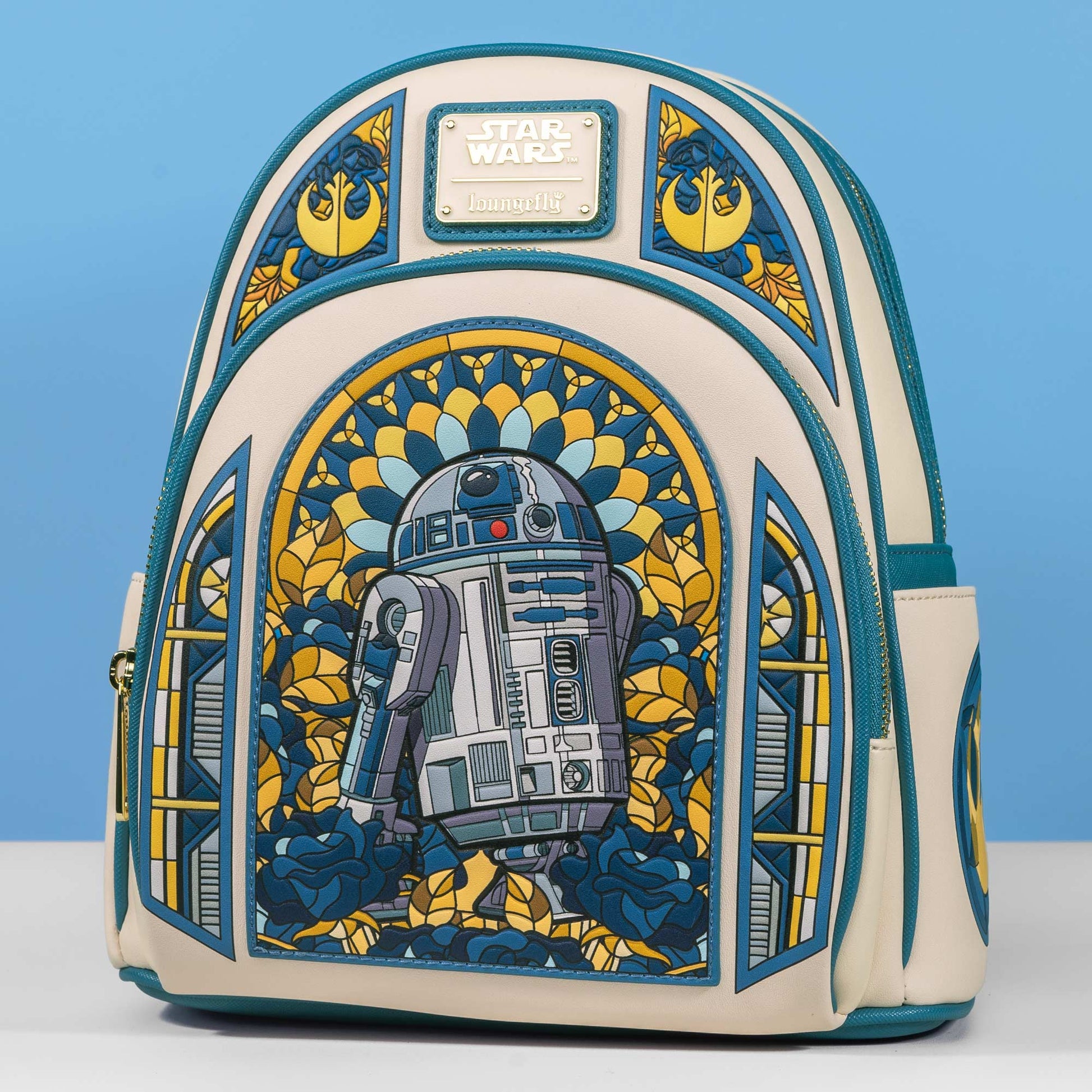 Loungefly x Star Wars R2 - D2 Stained Glass Portrait Mini Backpack - GeekCore