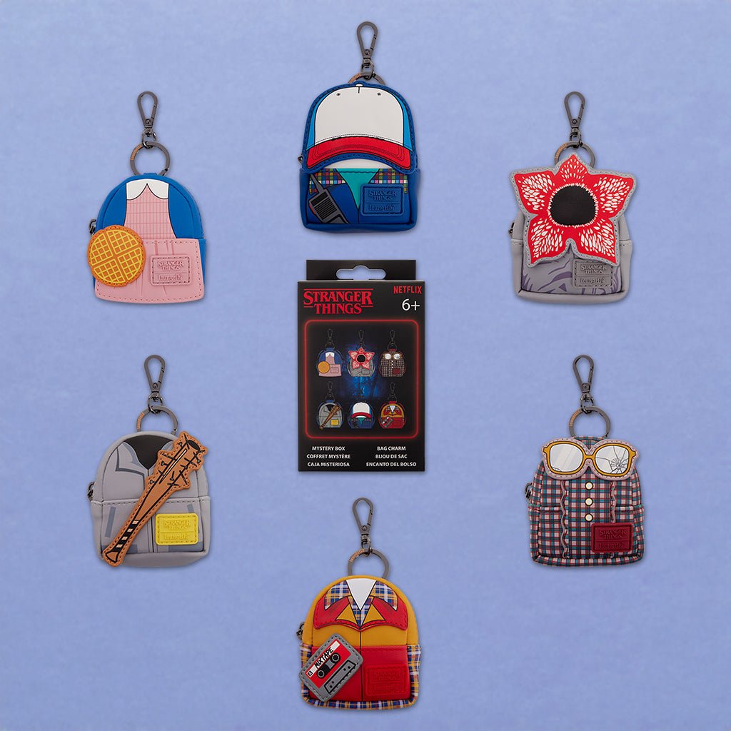 Loungefly x Stranger Things 10th Anniversary Mystery Mini Backpack Keychain Charm - GeekCore