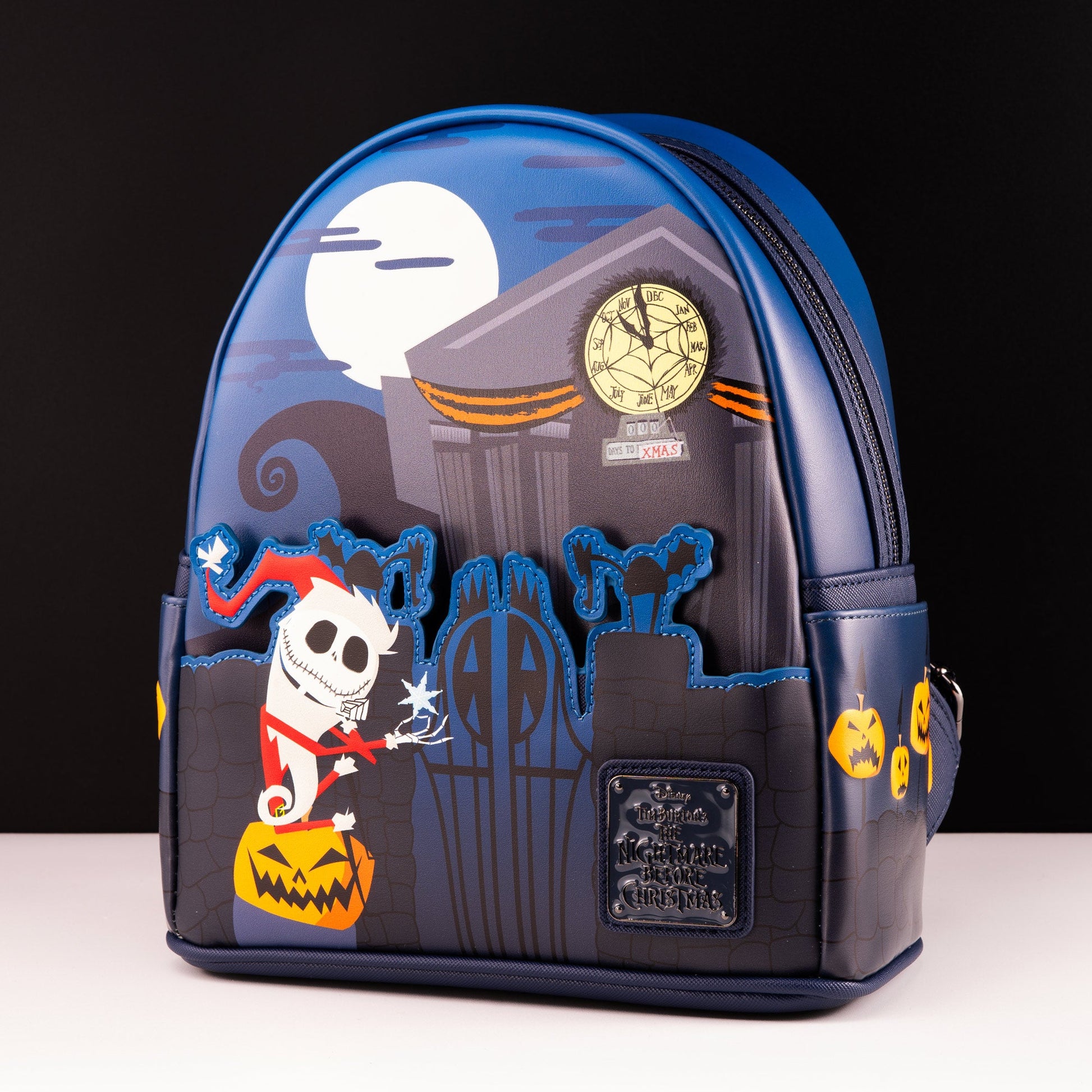Loungefly x The Nightmare Before Christmas Santa Jack Graveyard Scene GITD Mini Backpack - GeekCore