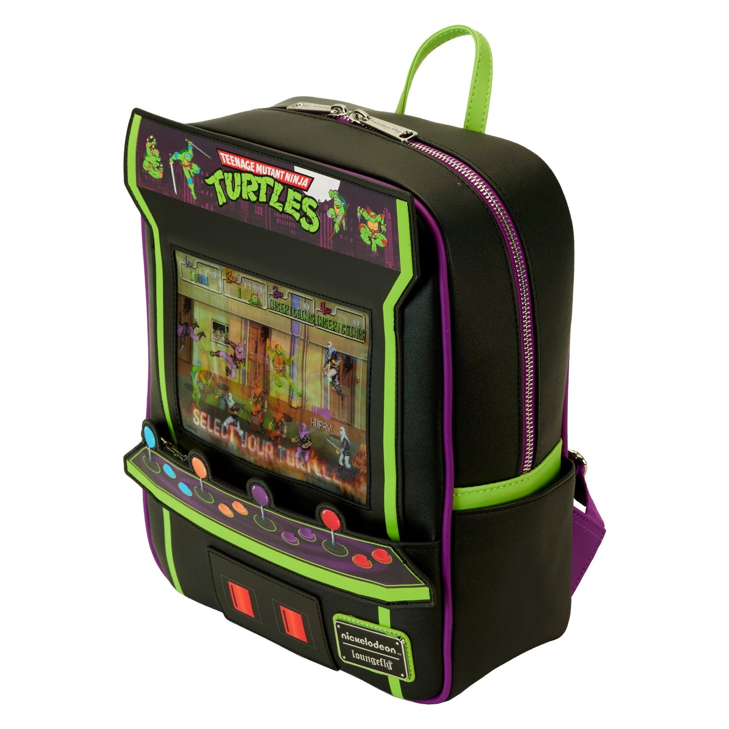 Loungefly x TMNT 40th Anniversary Vintage Arcade Mini Backpack - GeekCore