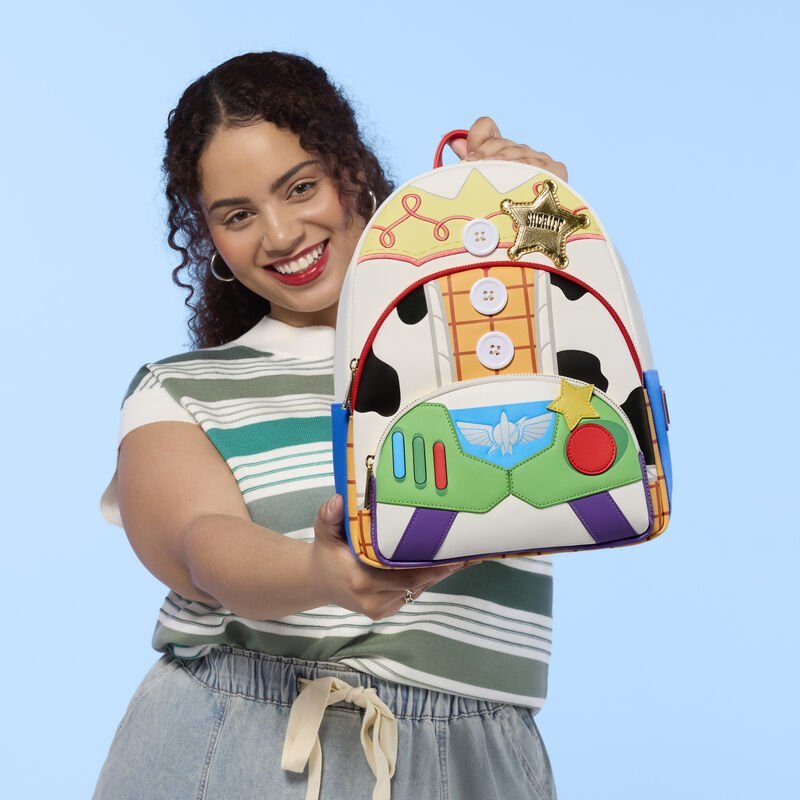 Loungefly x Toy Story 5 Triple Pocket Mid - Size Backpack - GeekCore