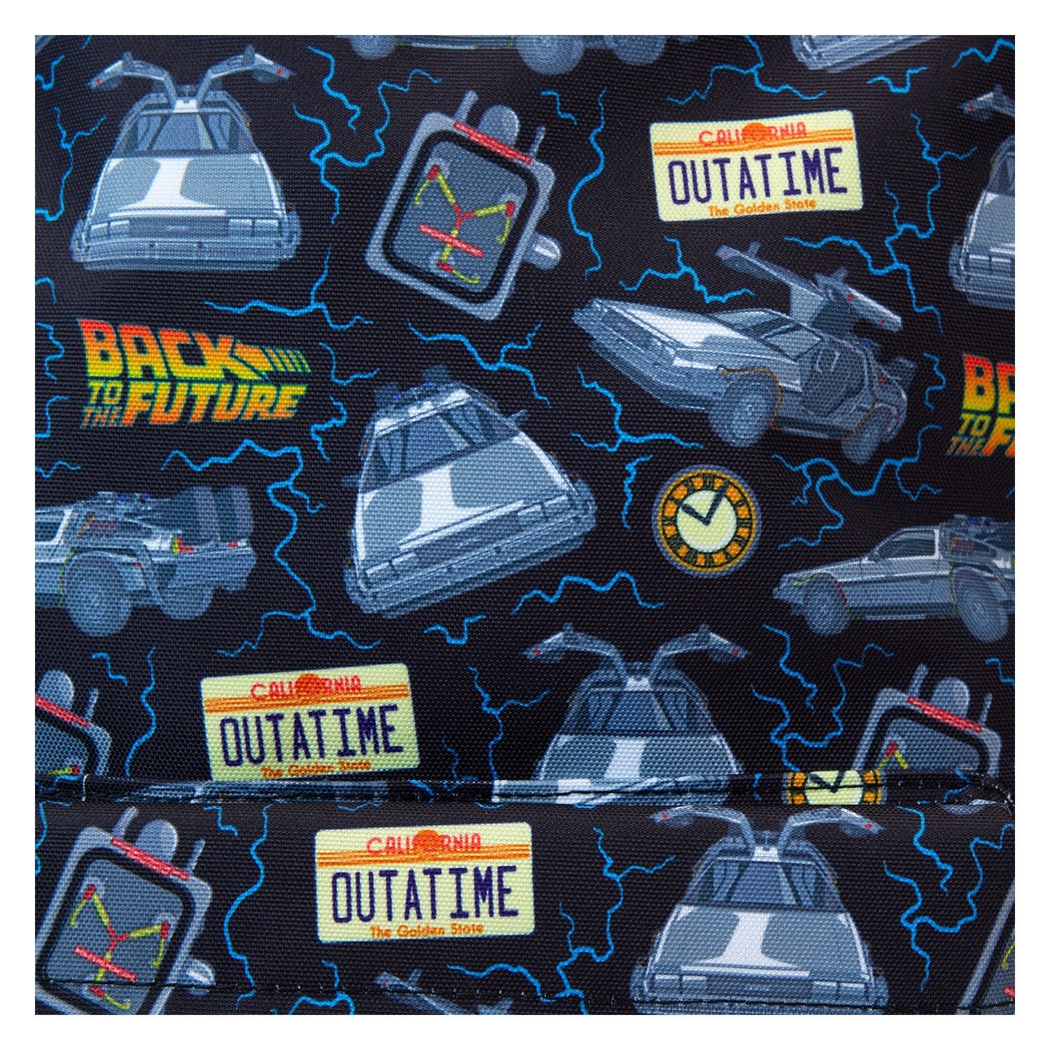 Loungefly x Universal Back to the Future 40th Anniversary Nylon Full - Size Backpack - GeekCore