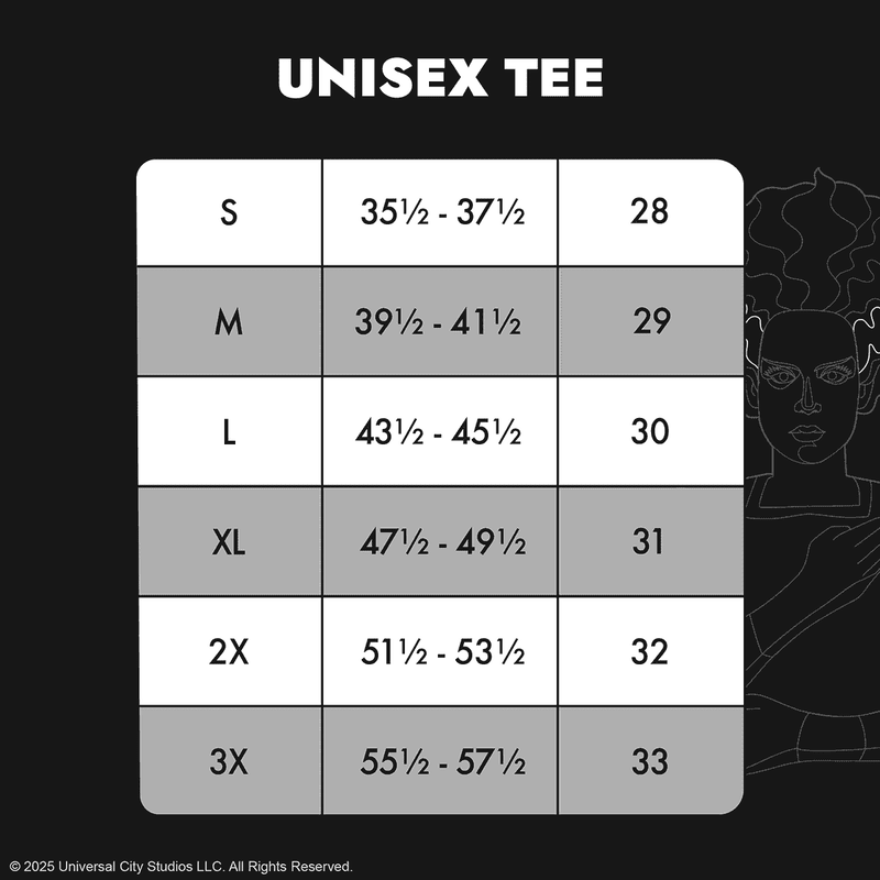 Loungefly x Universal Bride of Frankenstein Unisex Tee - GeekCore