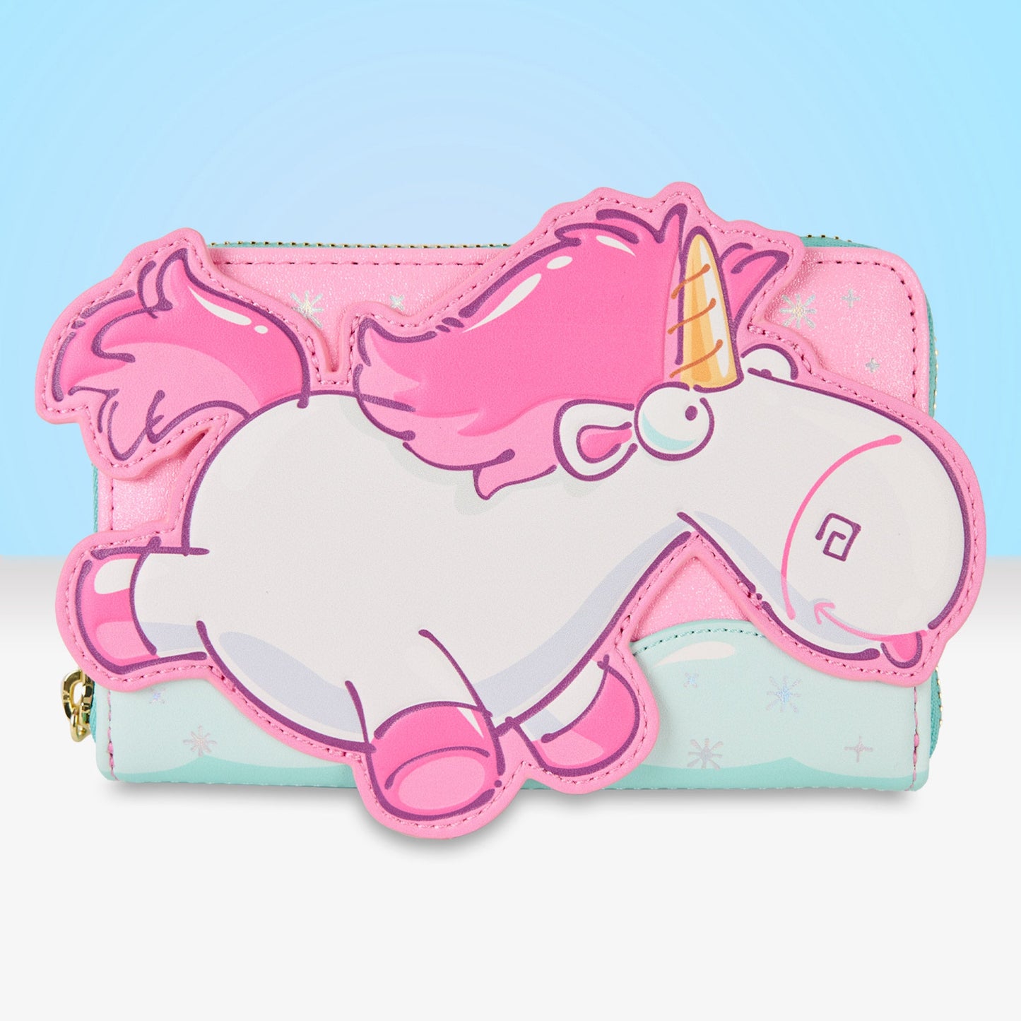 Loungefly x Universal Minions Fluffy The Unicorn Zip Around Wallet - GeekCore