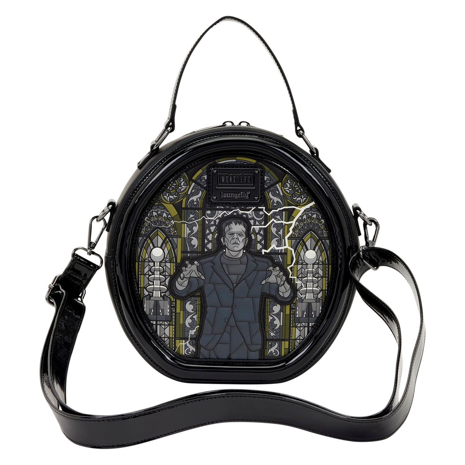 Loungefly x Universal Monsters Dracula & Frankenstein Crossbody Bag - GeekCore