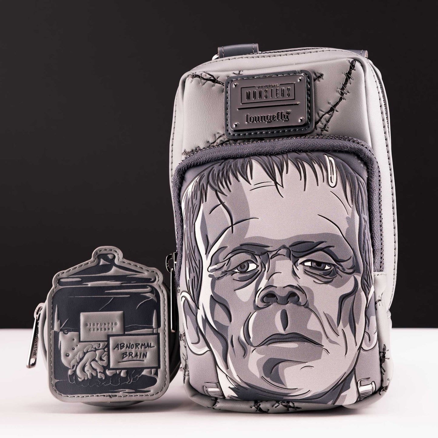 Loungefly x Universal Monsters Frankenstein Crossbody Bag With Coin Bag - GeekCore