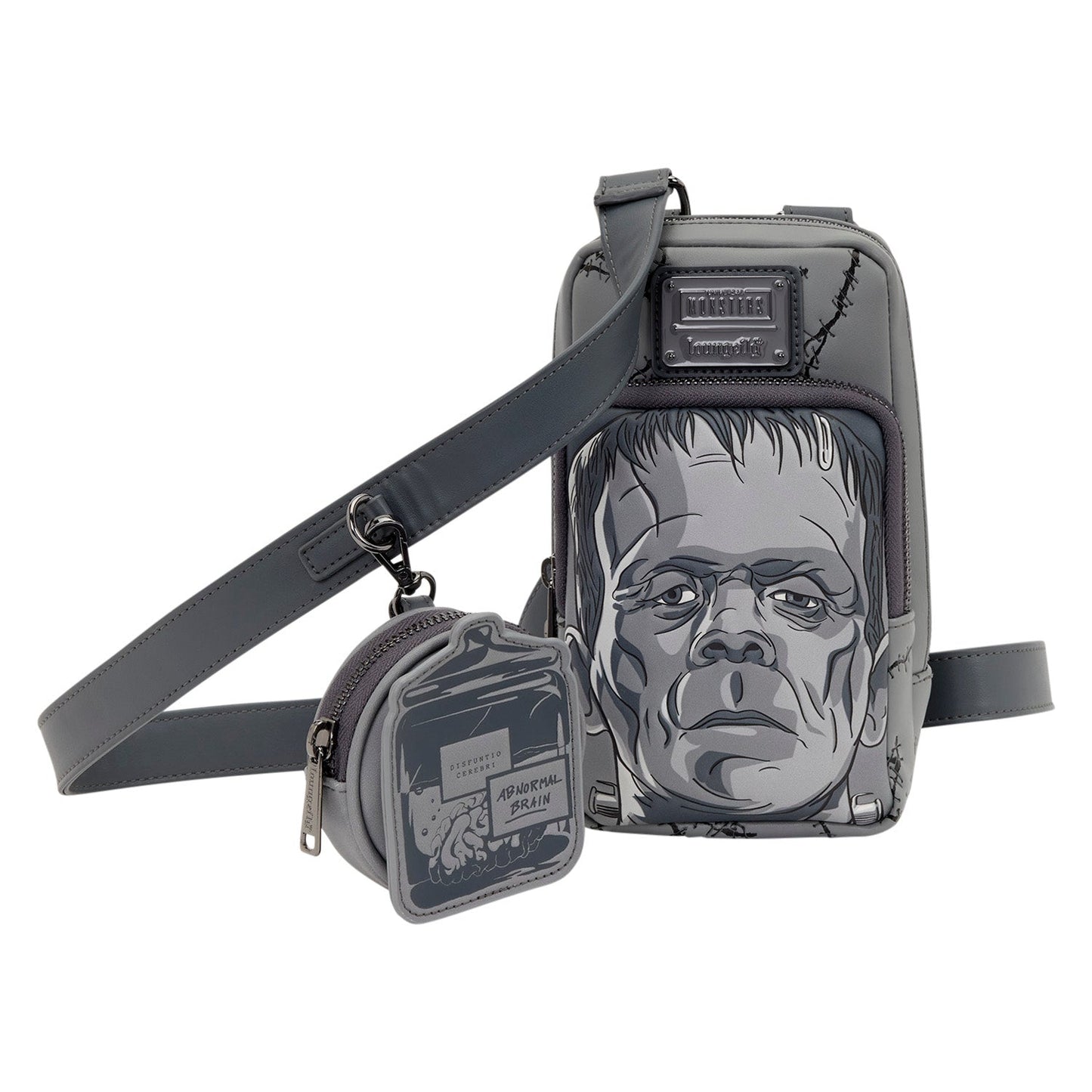 Loungefly x Universal Monsters Frankenstein Crossbody Bag With Coin Bag - GeekCore