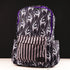 Loungefly x Wednesday Coffin Print Pin Striped Nylon Backpack - GeekCore