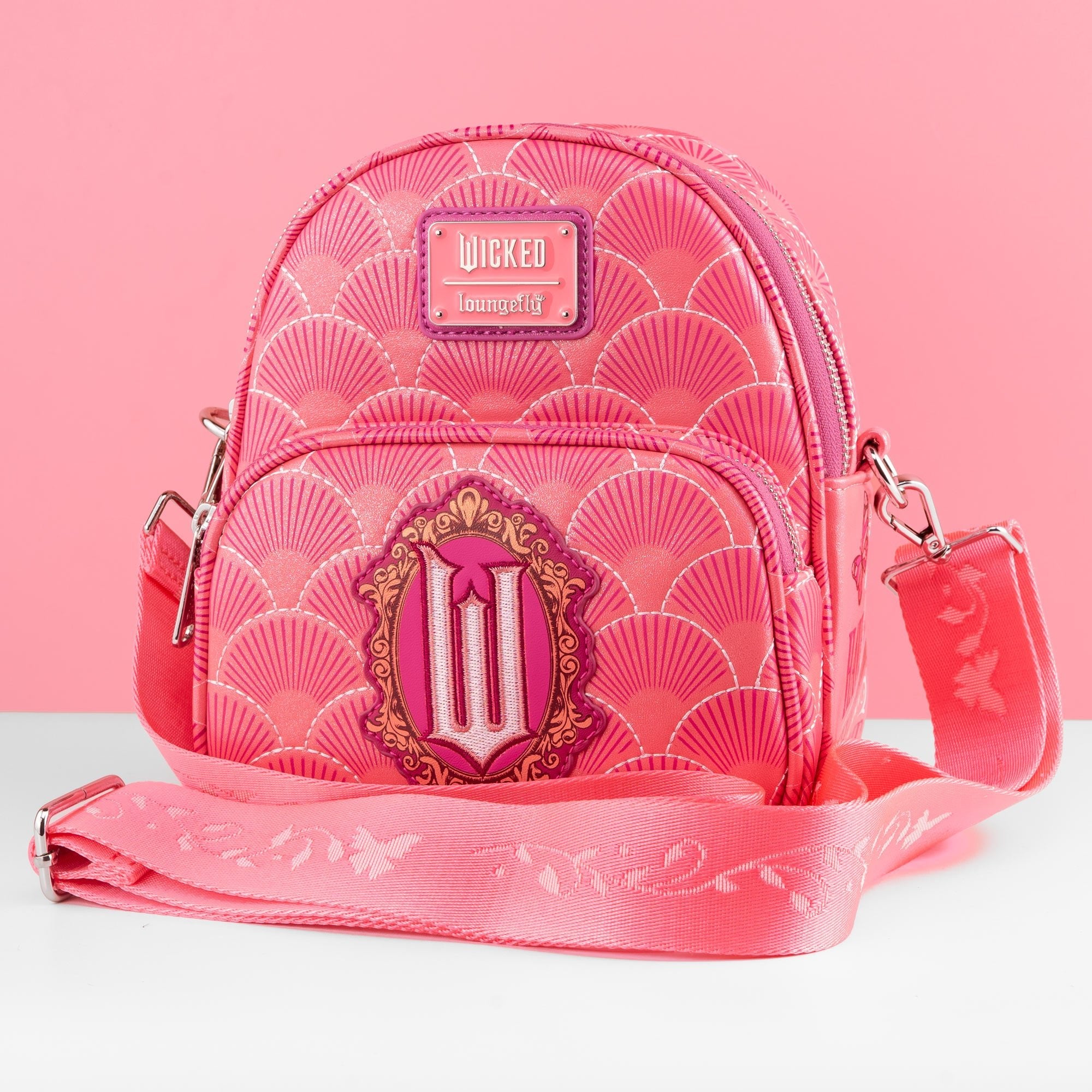 Loungefly x Wicked Glinda Pink Convertible Mini Backpack - GeekCore