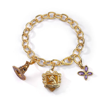 Lumos Hufflepuff Charm Bracelet - GeekCore