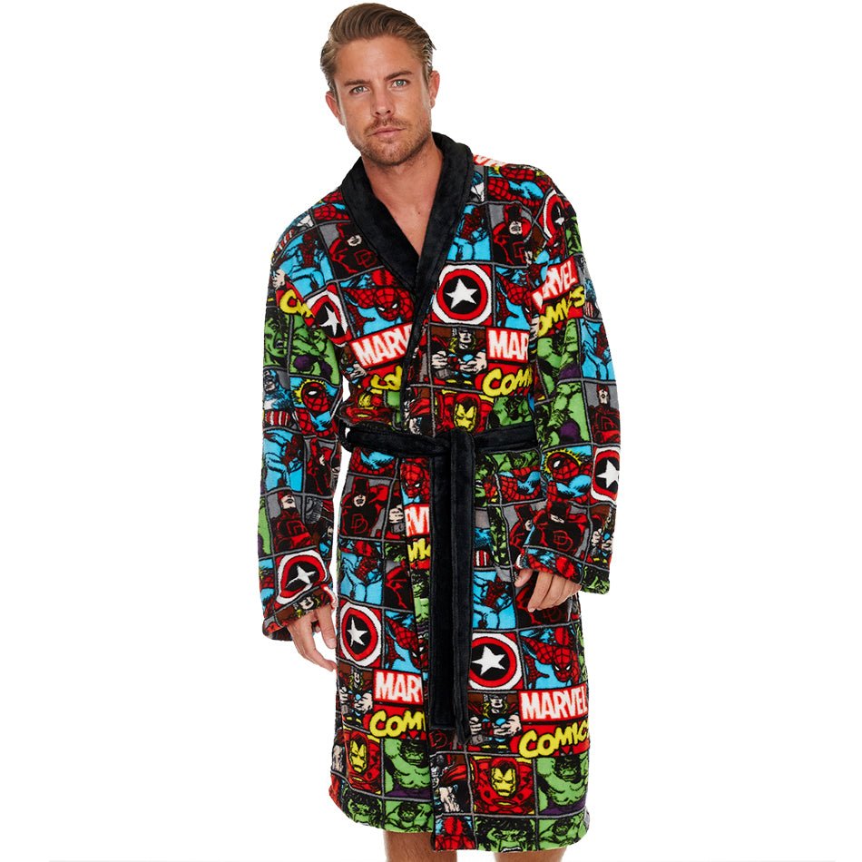 Marvel Robe Marvel Avengers Comic Strip Bath Robe – GeekCore