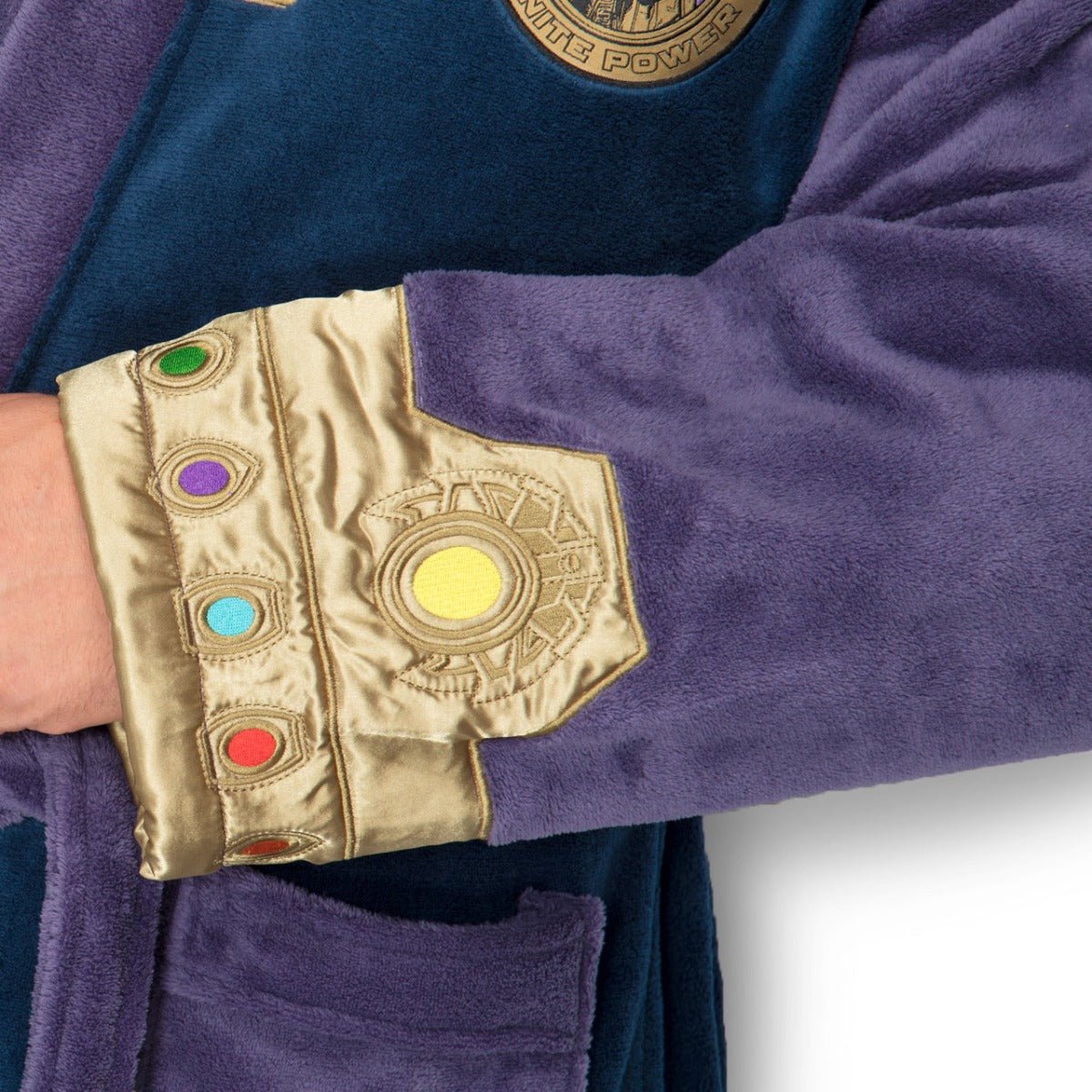 Marvel Avengers Infinity War Thanos Character Bathrobe with Gauntlet - GeekCore