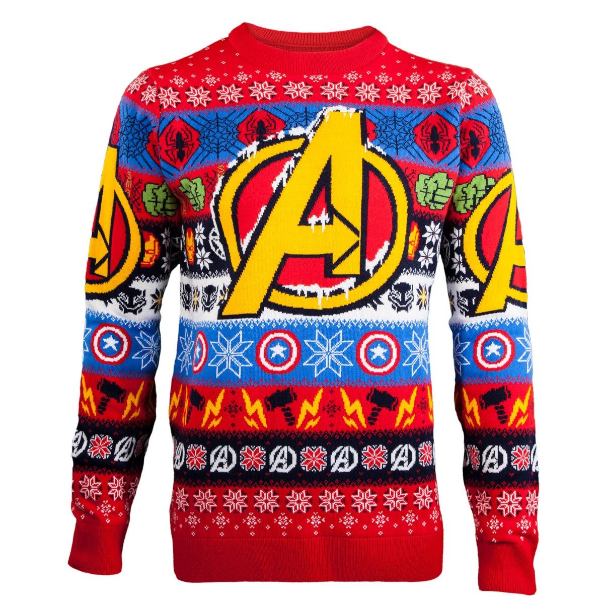 Marvel Avengers Knitted Christmas Jumper / Sweater - GeekCore