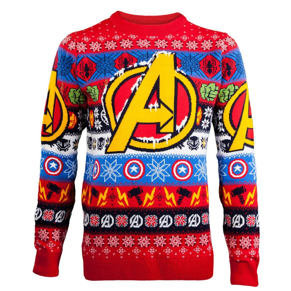 Marvel Avengers Knitted Christmas Jumper / Sweater - GeekCore