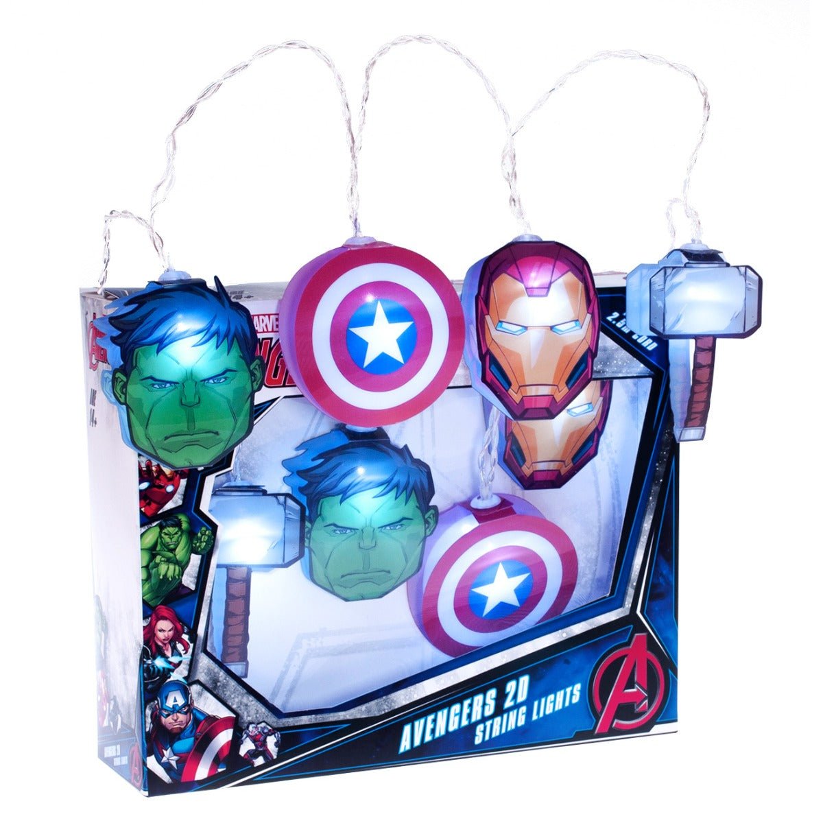 Marvel Avengers LED String Lights - GeekCore