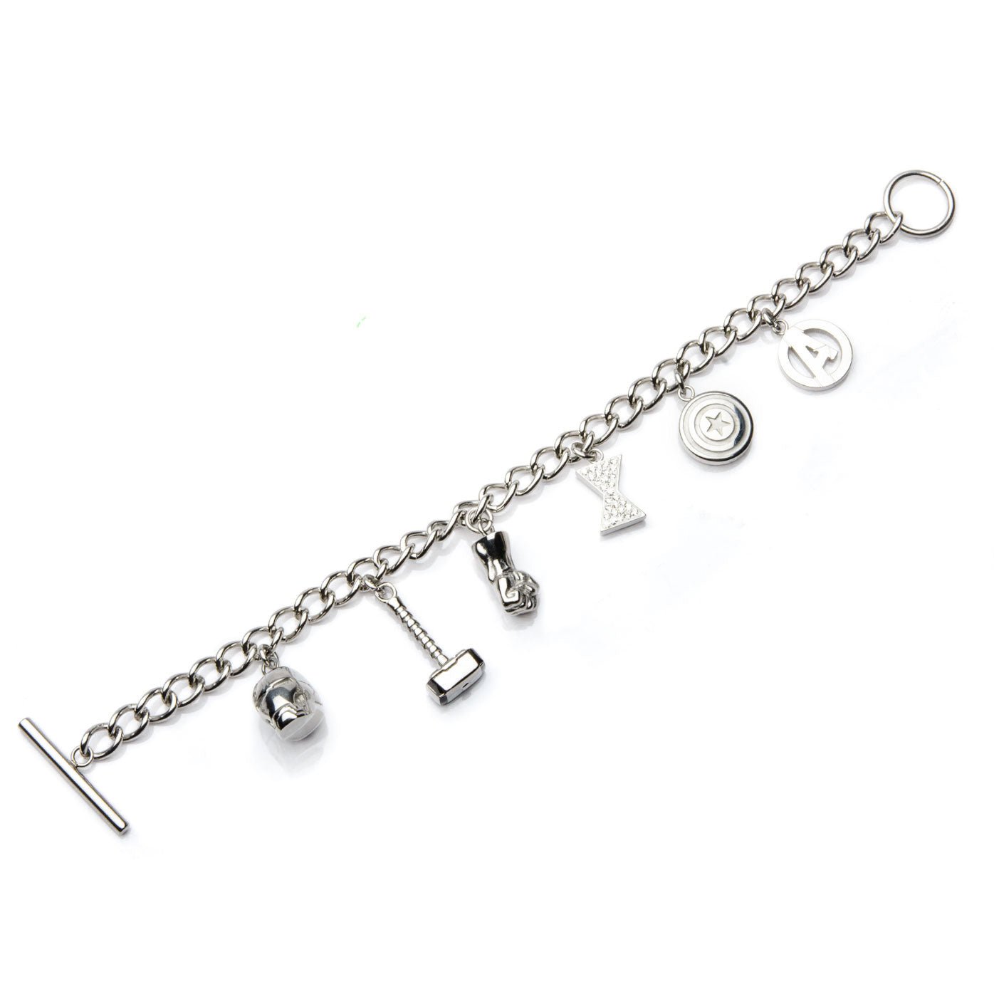 Marvel Avengers Stainless Steel Charm Bracelet - GeekCore