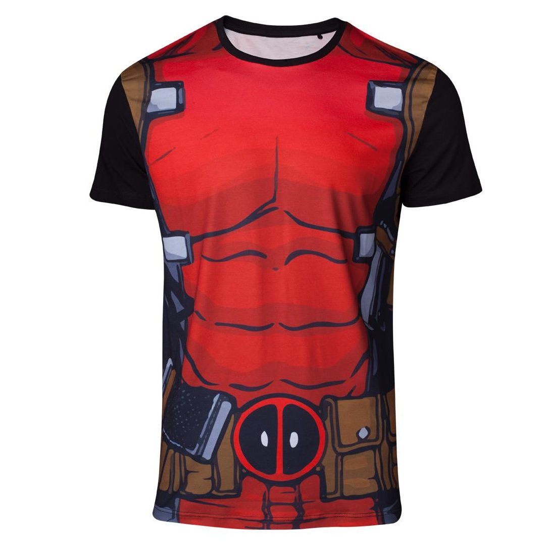 Marvel Deadpool Suit Sublimated T - Shirt - GeekCore
