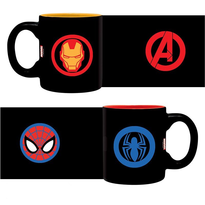 Marvel Espresso Mug Set - Iron Man & Spider - Man - GeekCore