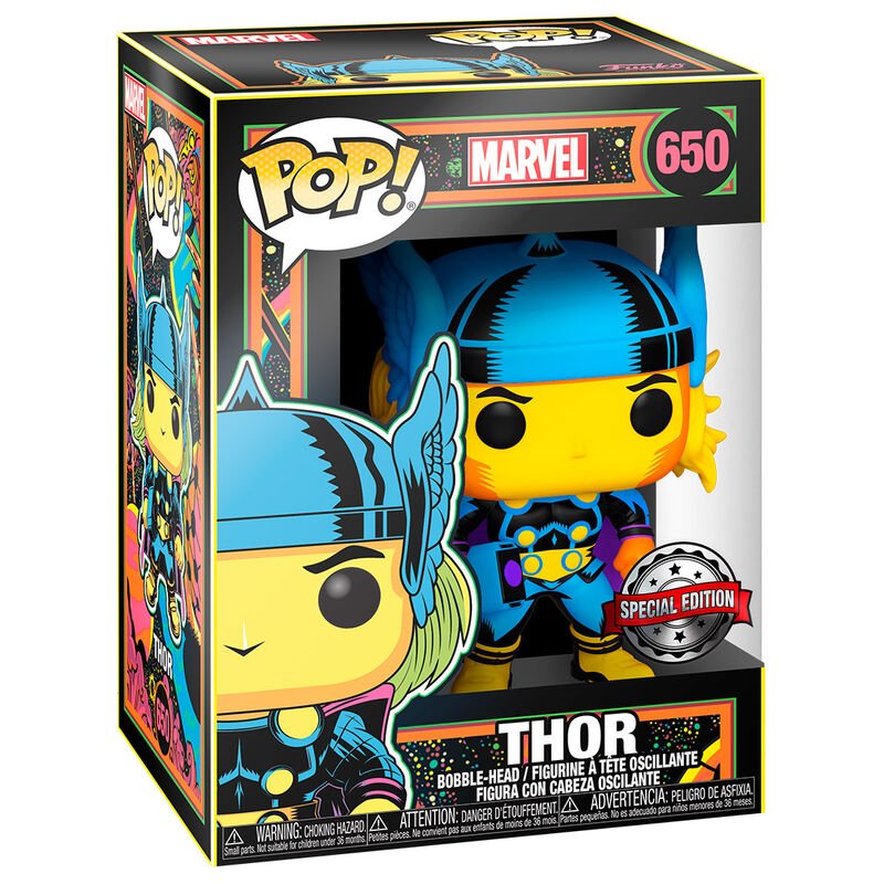 Marvel Funko Pop Vinyl Black Light Thor - GeekCore