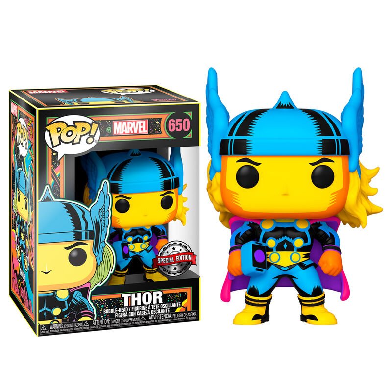 Marvel Funko Pop Vinyl Black Light Thor - GeekCore