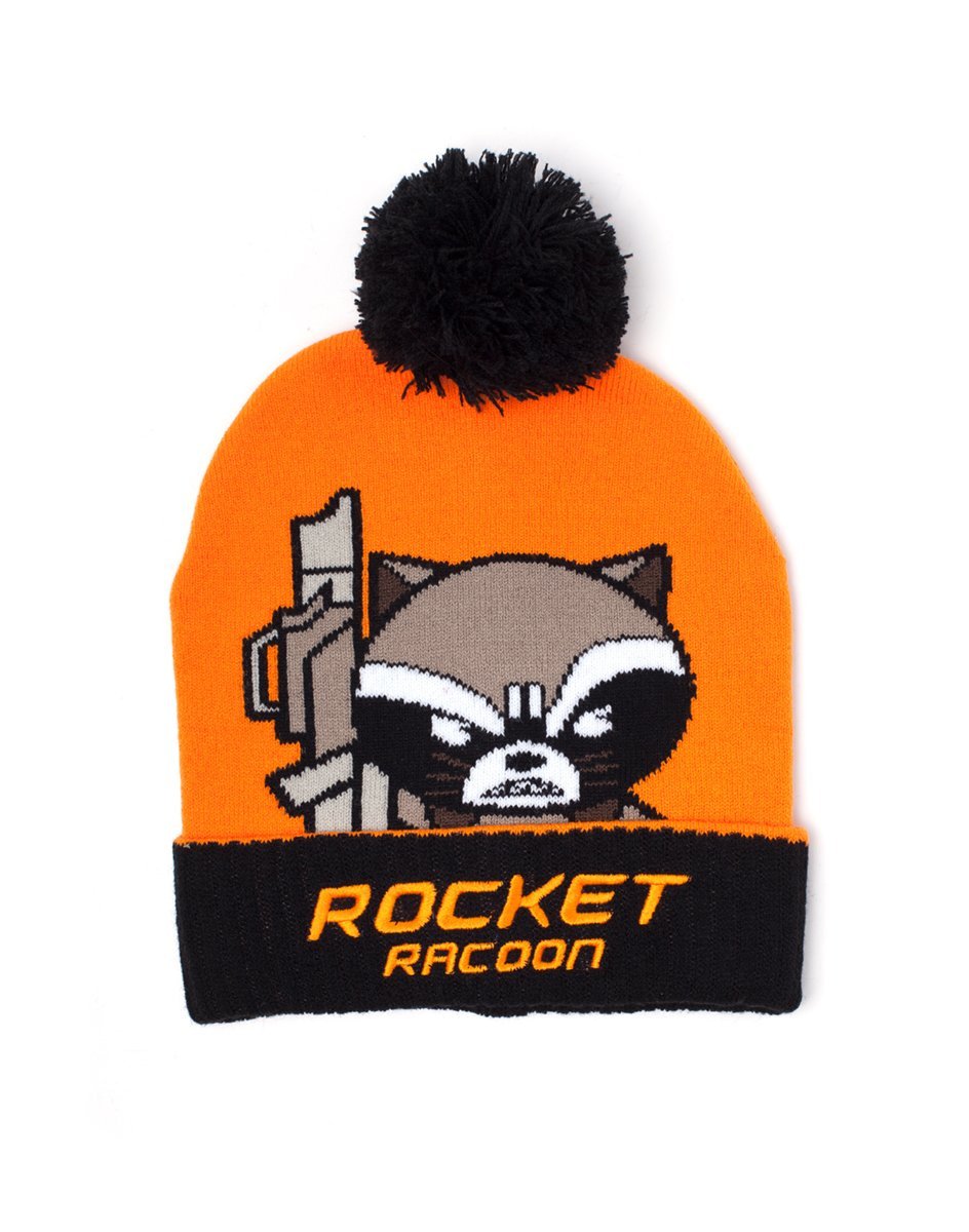 Marvel Guardians of the Galaxy Rocket Racoon Kawaii Art Beanie - GeekCore