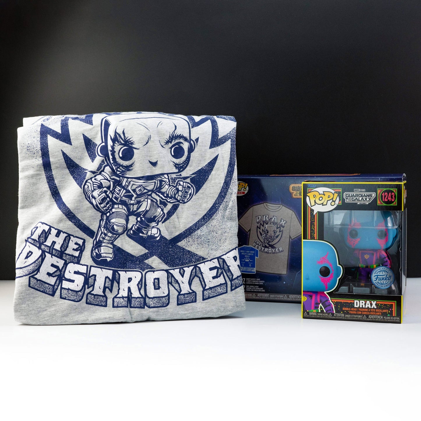 Marvel Guardians of The Galaxy Vol 3 Drax the Destroyer Pop! Vinyl and Tee Set - GeekCore