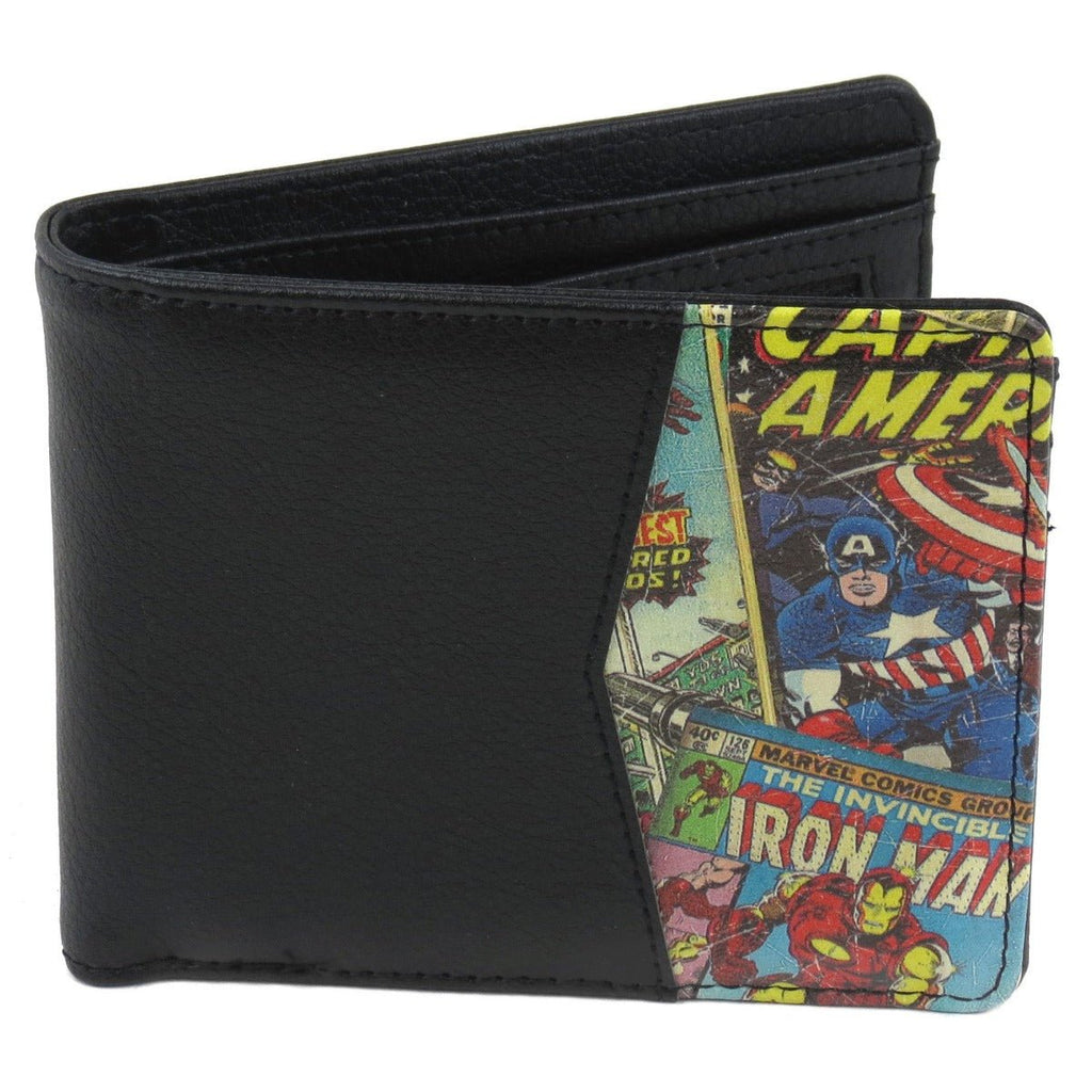 Marvel Retro Comic Print Bi - Fold Wallet - GeekCore