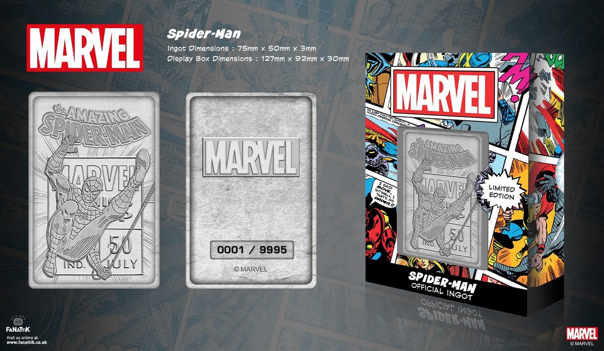 Marvel Spider - Man Limited Edition Ingot - GeekCore
