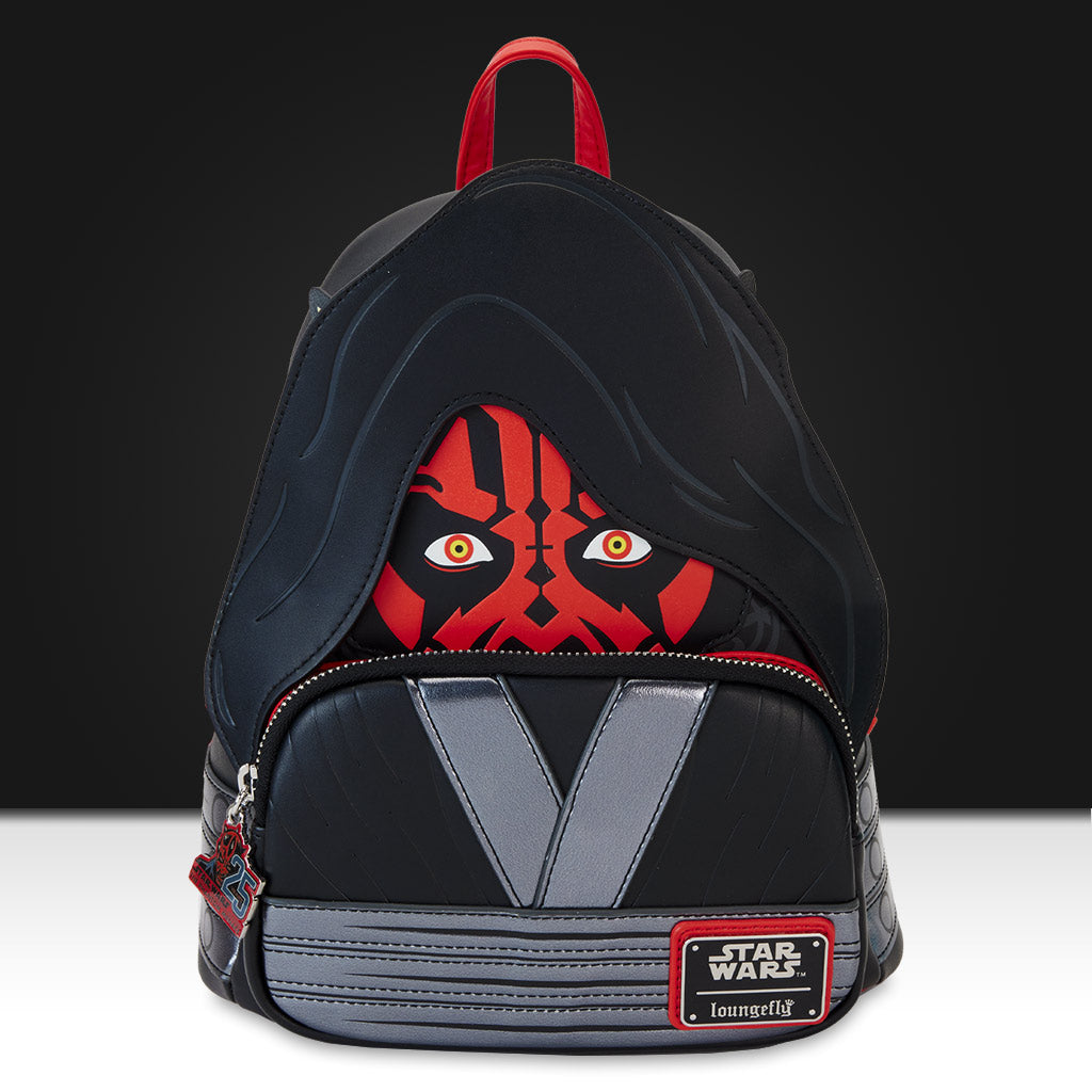 Loungefly x Star Wars Phantom Menace 25th Anniversary Darth Maul Cosplay Mini Backpack