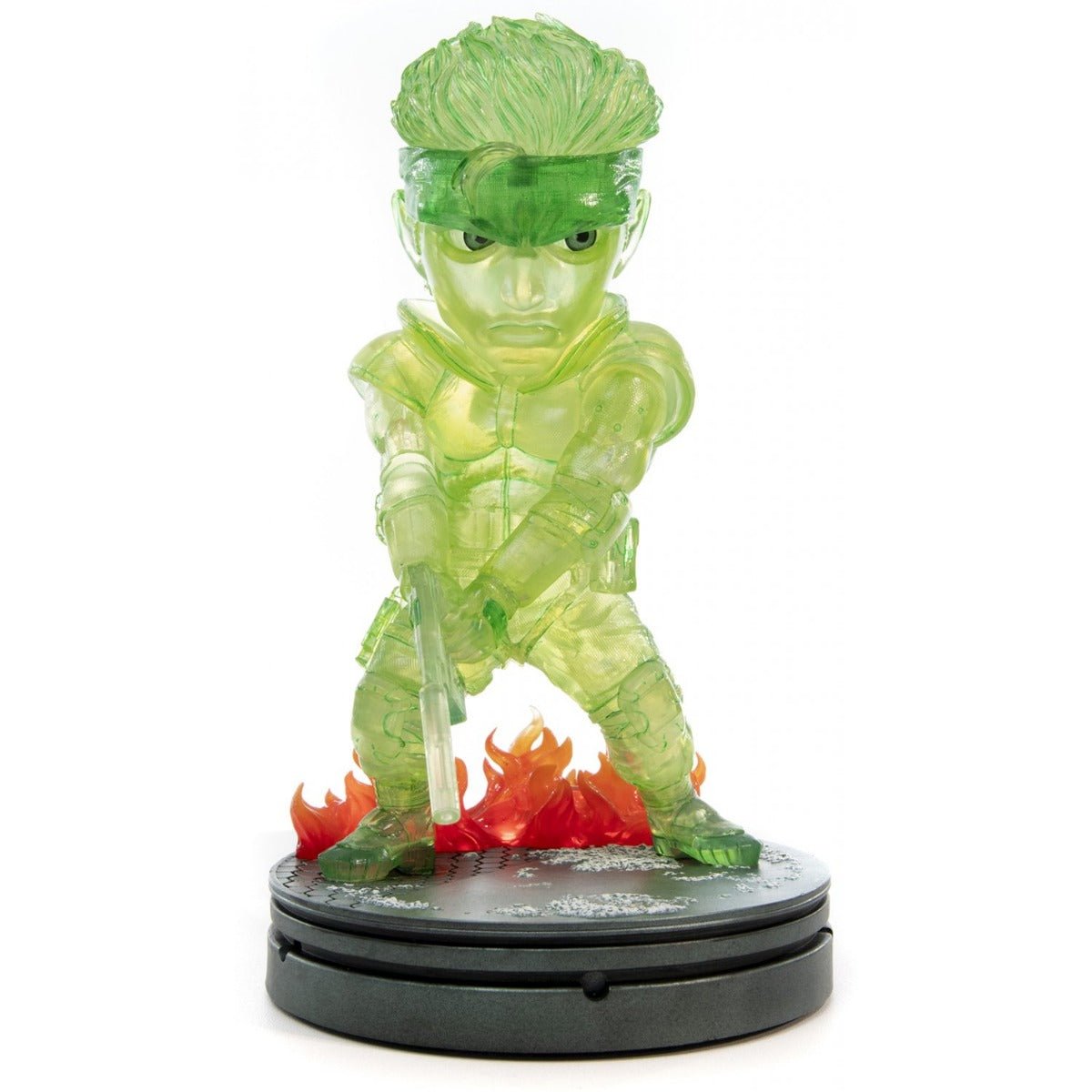 Metal Gear Solid - Solid Snake Neon Green Stealth Camouflage PVC Painted Statue - GeekCore