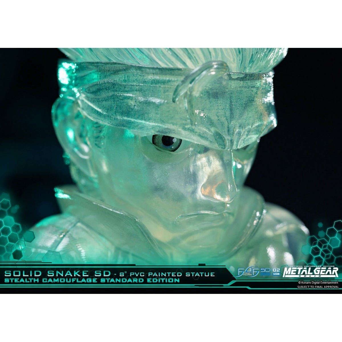 Metal Gear Solid - Solid Snake Stealth Camouflage PVC Painted Statue - GeekCore