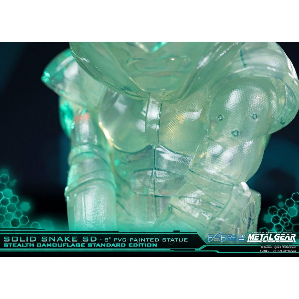 Metal Gear Solid - Solid Snake Stealth Camouflage PVC Painted Statue - GeekCore