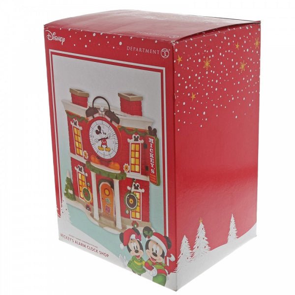 Mickey's Christmas Village Series by D56 - Mickey's Alarm Clock Shop - GeekCore