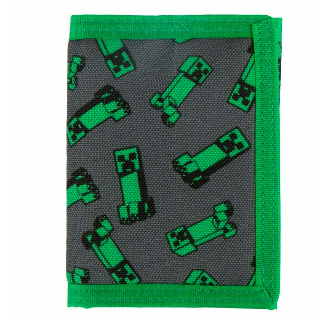 Minecraft Creeper Crowd Trifold Wallet – GeekCore