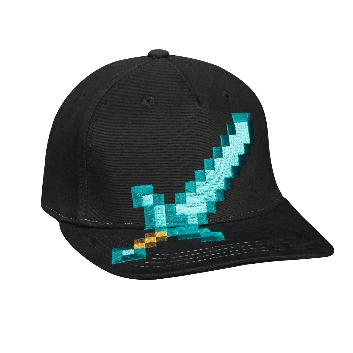 Minecraft Diamond Sword Kids Stretch - Fit Cap - GeekCore