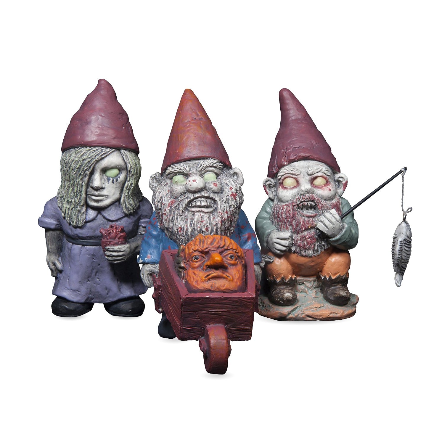 Mini Zombie Garden Gnome Set - GeekCore