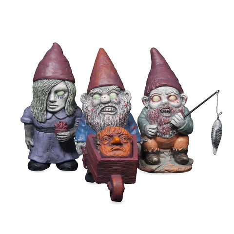 Mini Zombie Garden Gnome Set – GeekCore