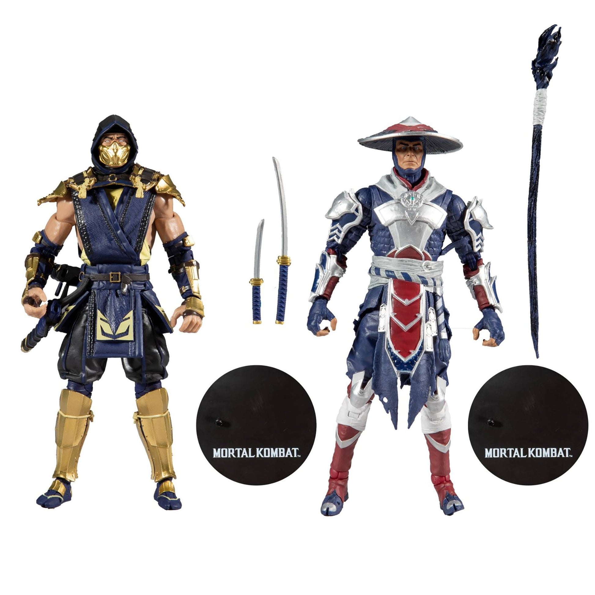 Mortal Kombat Scorpion and Raiden Twin pack 7" Action Figures - GeekCore