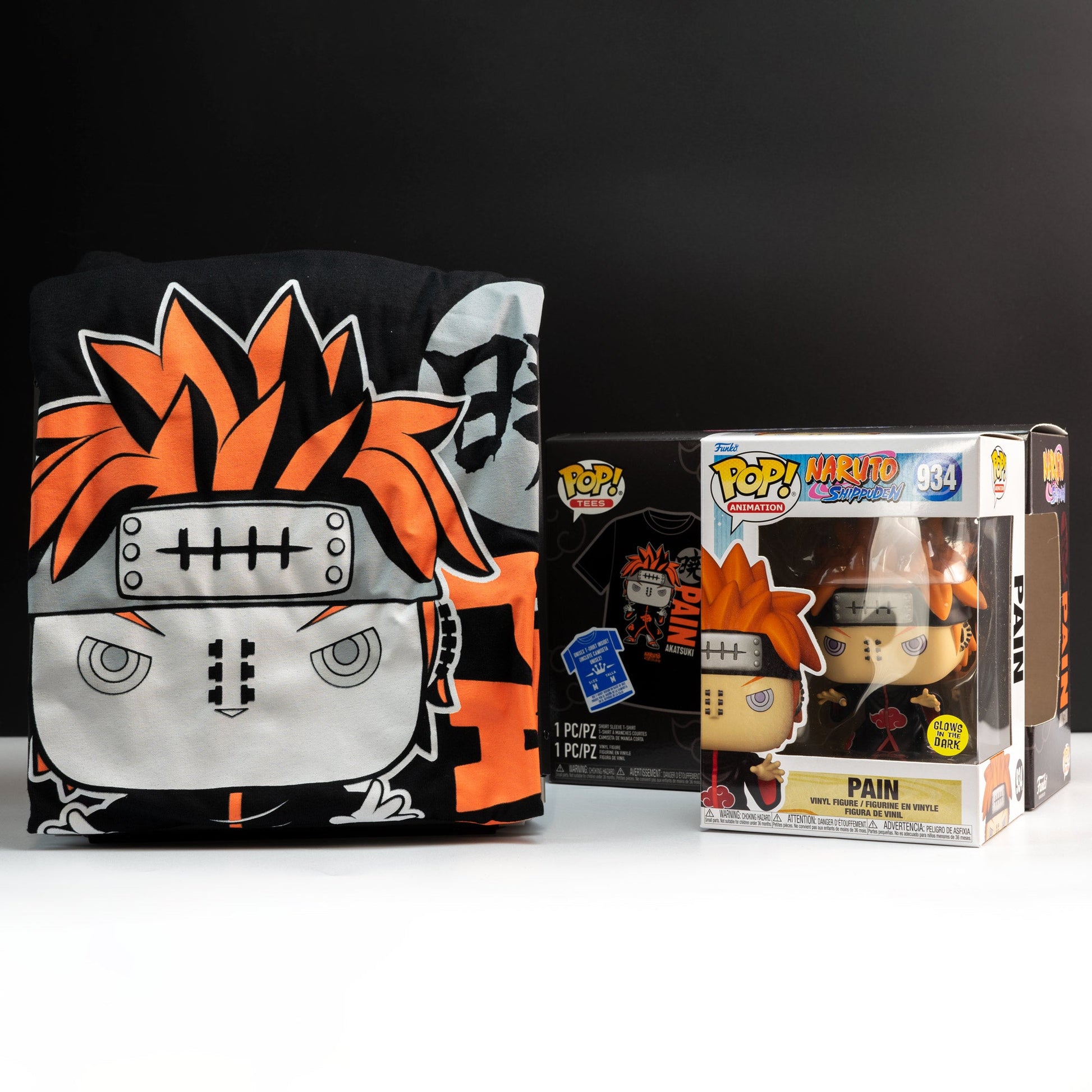Naruto Pain (Glow in the Dark) Pop! Vinyl and Tee Set - GeekCore