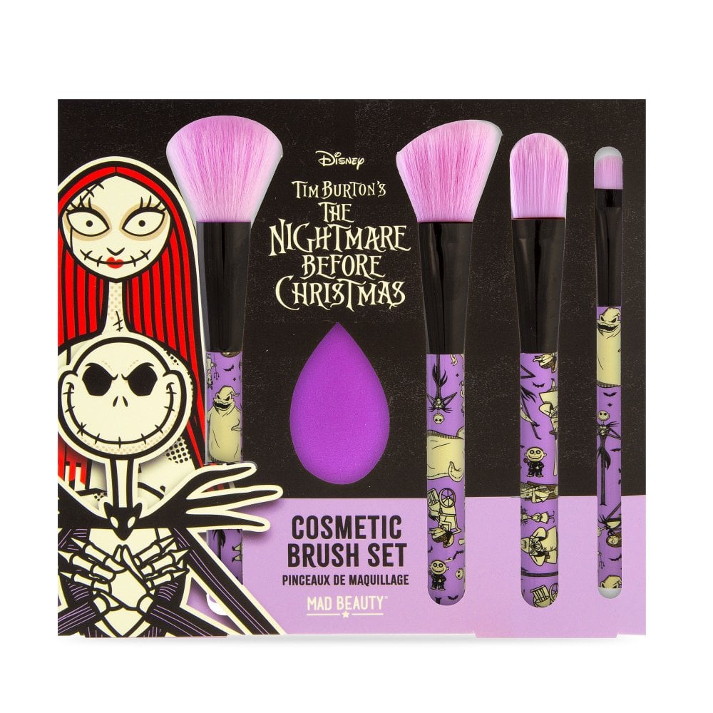 Nightmare Before Christmas Cosmetics Brush Set by Mad Beauty - GeekCore