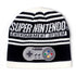 Nintendo Black and White SNES Beanie Hat with Controller Patch - GeekCore
