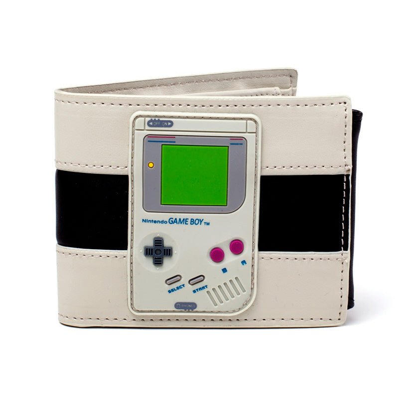 Portefeuille Style Game Boy Original - Bi-Fold Porte-Cartes - Gris - Environ 11x8,5x2 Cm
