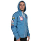 Overwatch D.Va Zip - Up Hoodie (Blue) - GeekCore