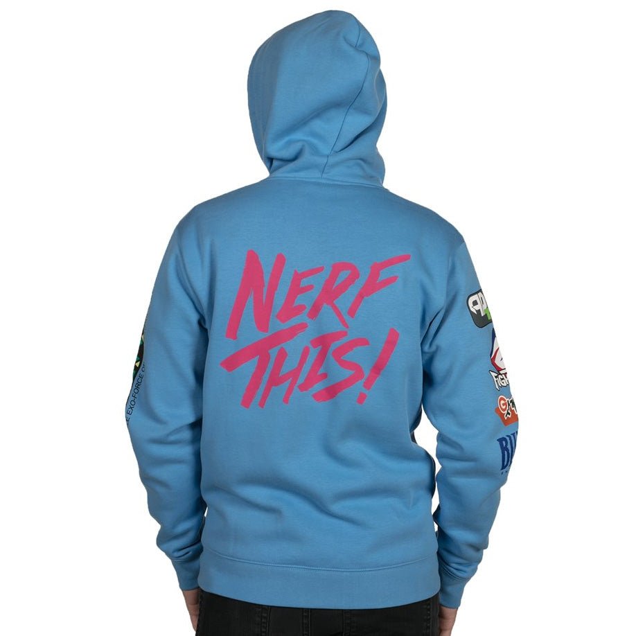 Overwatch D.Va Zip - Up Hoodie (Blue) - GeekCore
