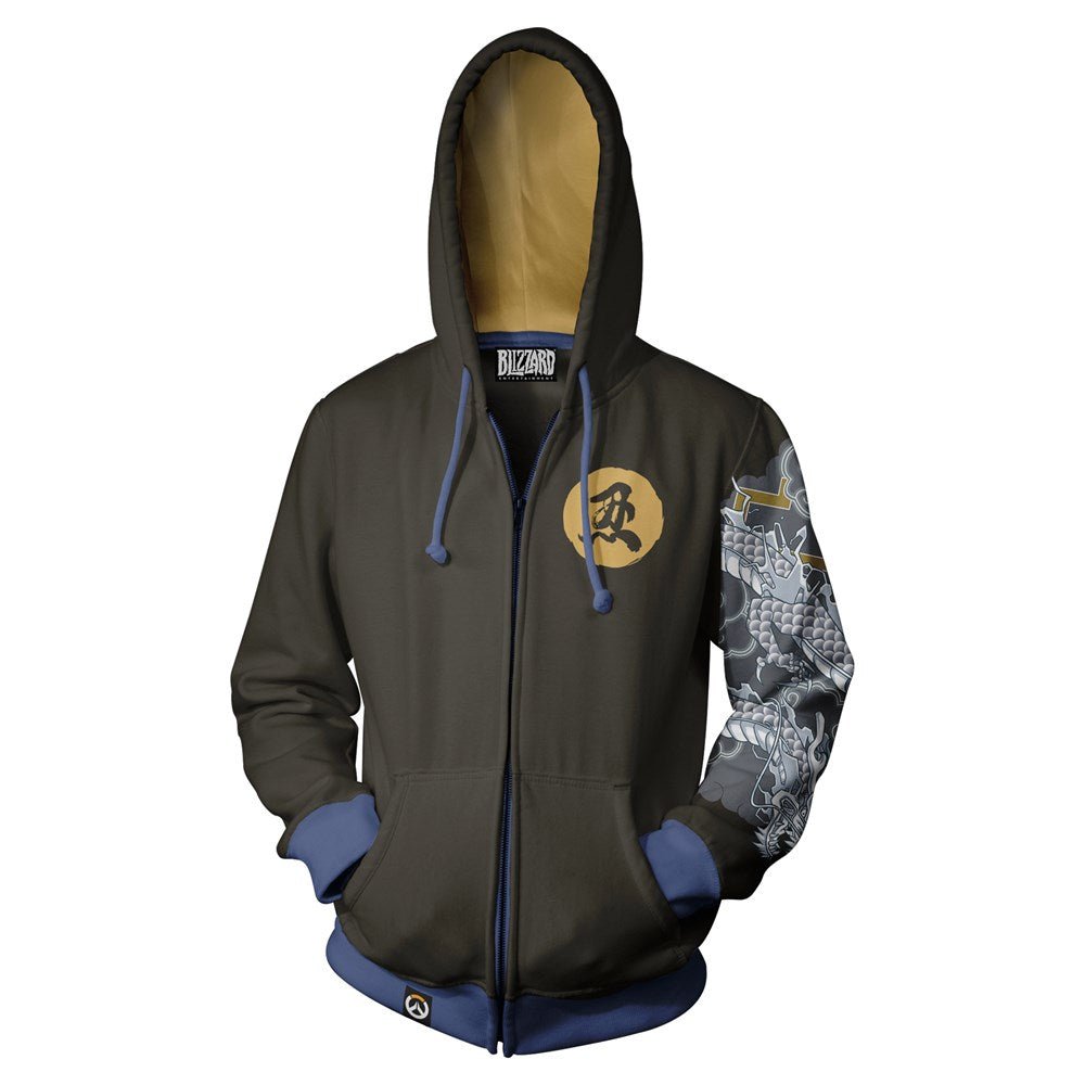 Overwatch Hanzo Zip-Up Hoodie – GeekCore
