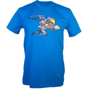 Overwatch Pharah Character Pixel Art T - Shirt - GeekCore