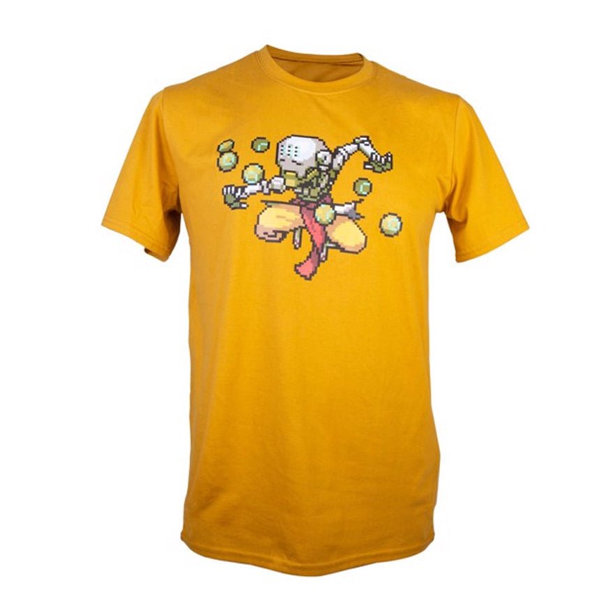 Overwatch Zenyatta Character Pixel Art T - Shirt - GeekCore