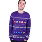 Pacman Knitted Christmas Jumper / Sweater - GeekCore