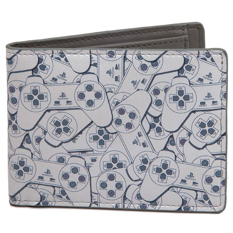 Playstation Controller All Over Print Bi - Fold Wallet - GeekCore