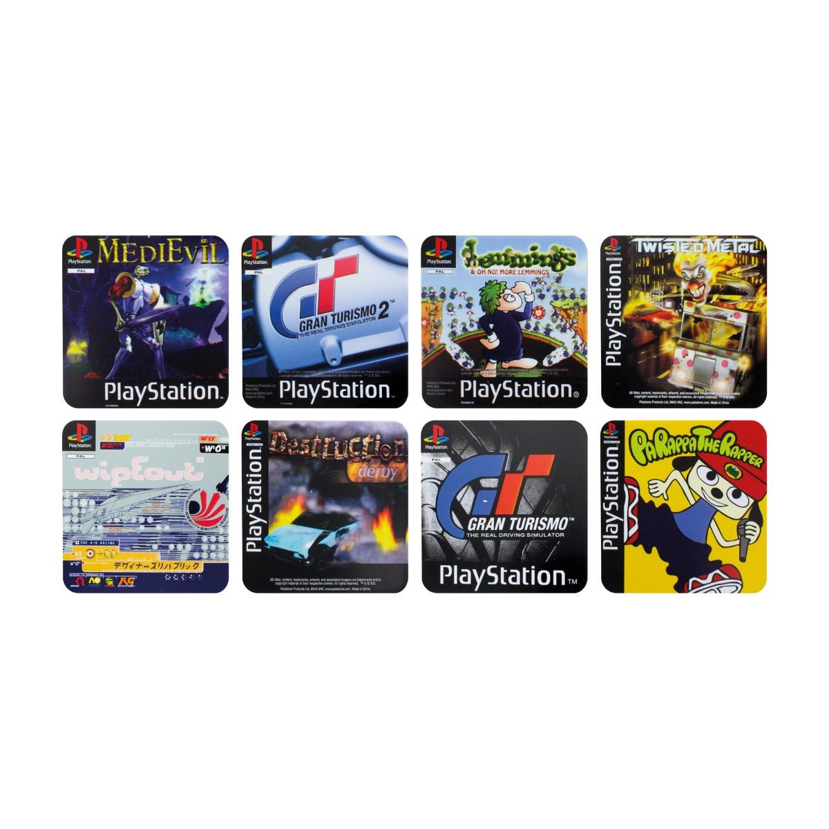 Playstation Game Coasters Set of 8 - GeekCore
